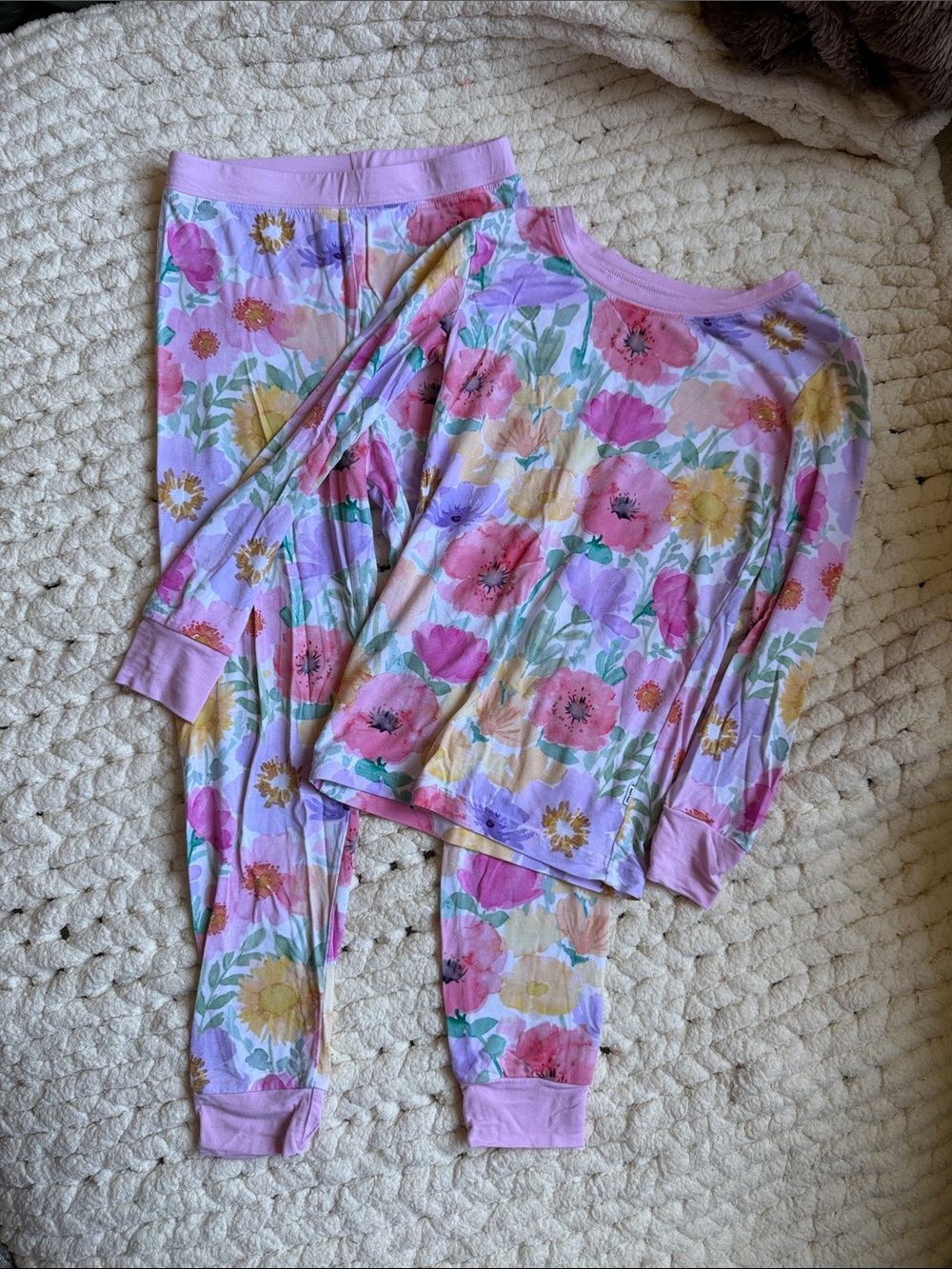Little Sleepies Lavender Floral Long-Sleeve Pajama Set